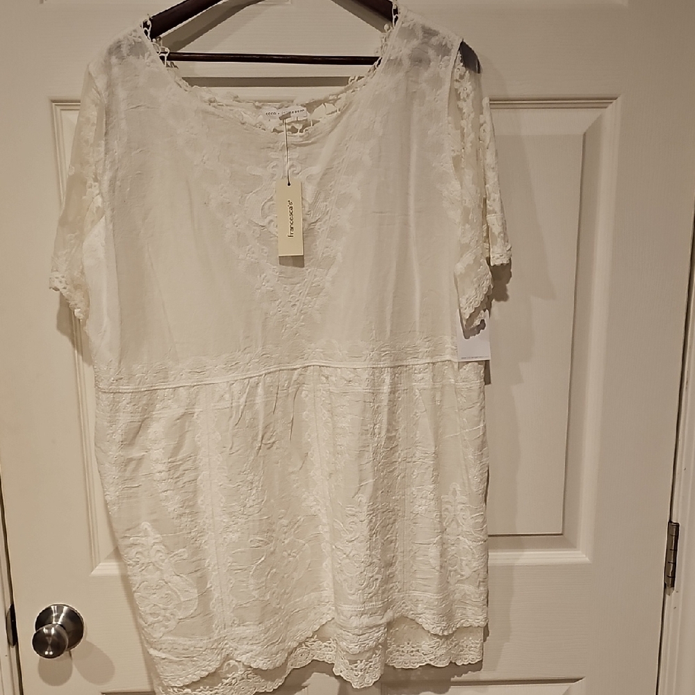 Francesca's White Lace Dress